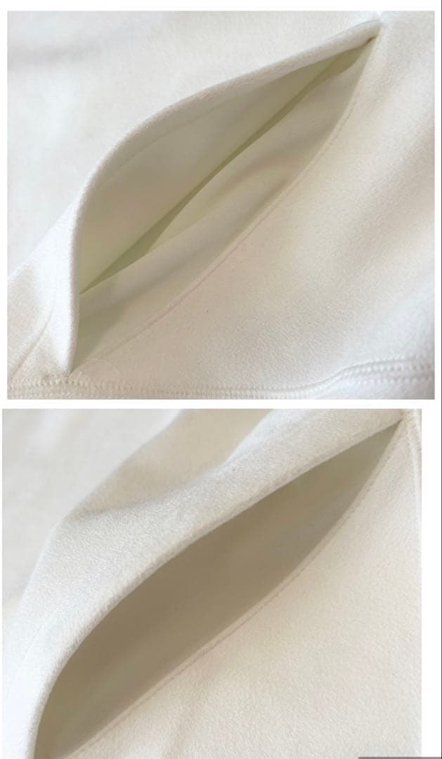 ブリーフィング BRIEFING フード パーカー スエード ロゴ 白 ✨美品