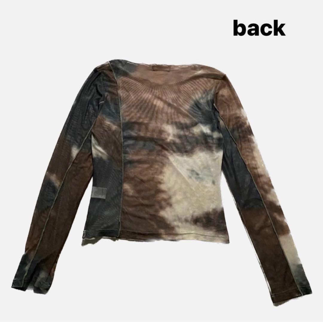 パワーネット　メッシュ　カットソー　Y2K シースルー