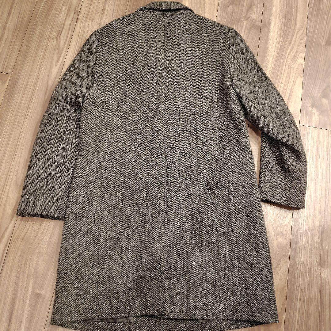 u*f様 ROSSO×HarrisTweed メンズ ヘリンボーンウールコート