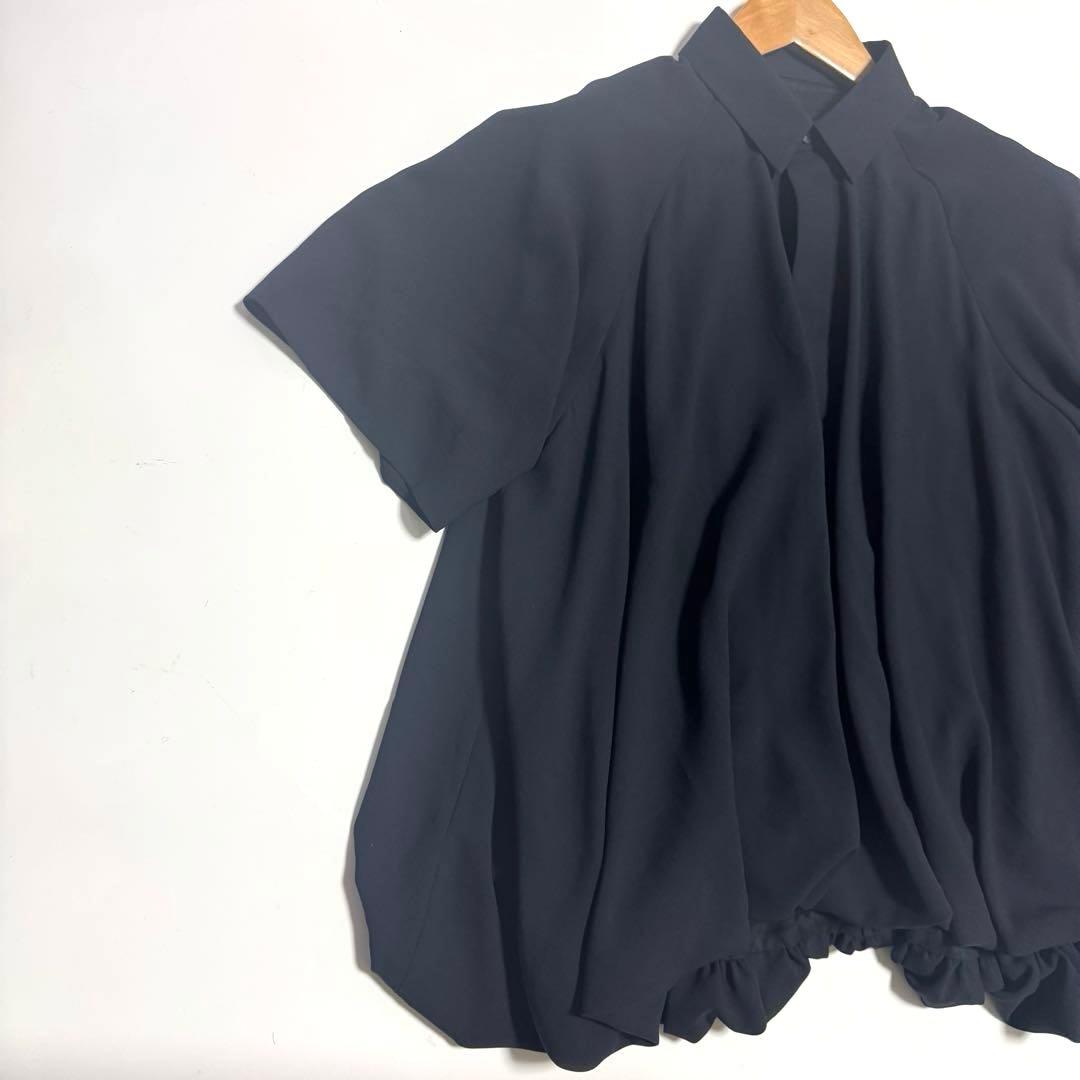 ENFOLD balloon half sleeve blouse シャツ