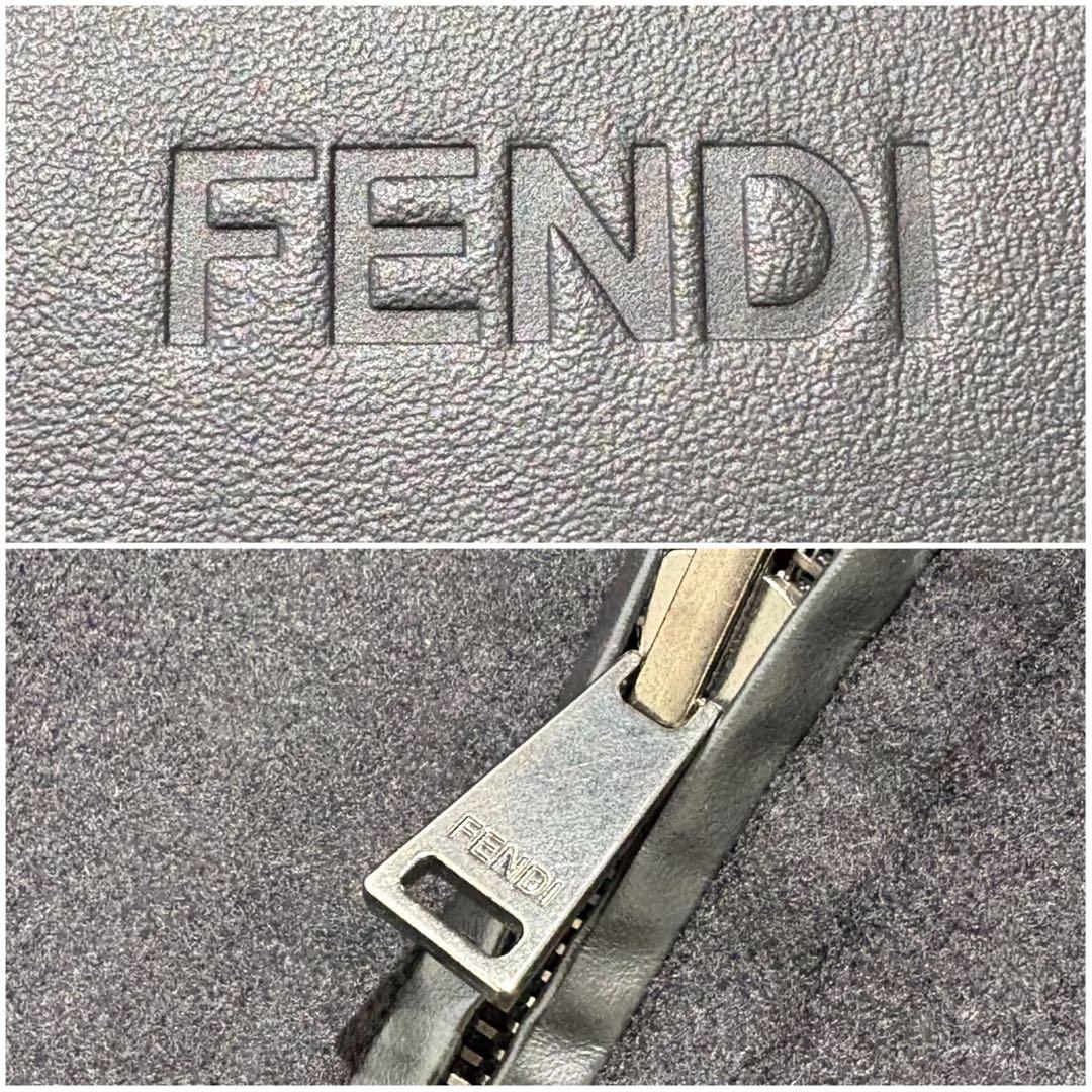 【未使用級】FENDI ロングコート リバーシブル ズッカ ファー 黒 36