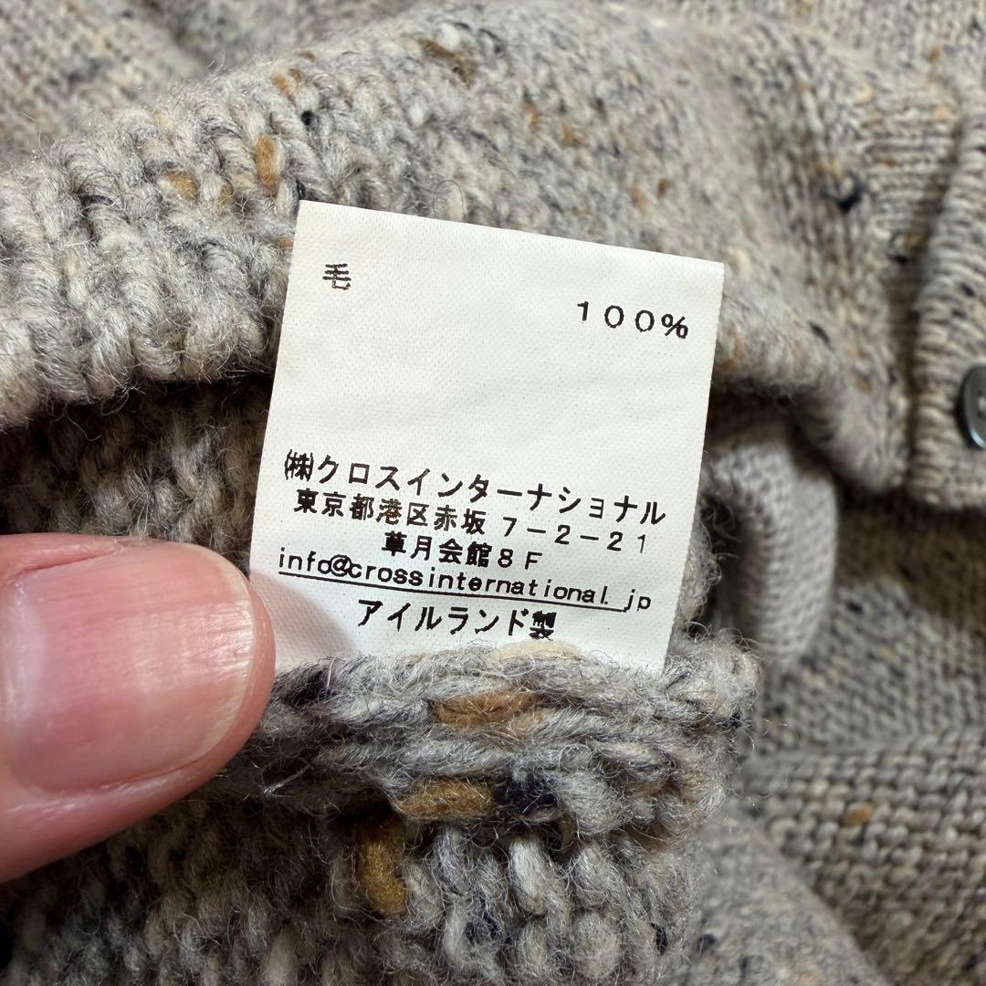 トムブラウン カーディガン ウール トリコロール 4bar グレー 2サイズ