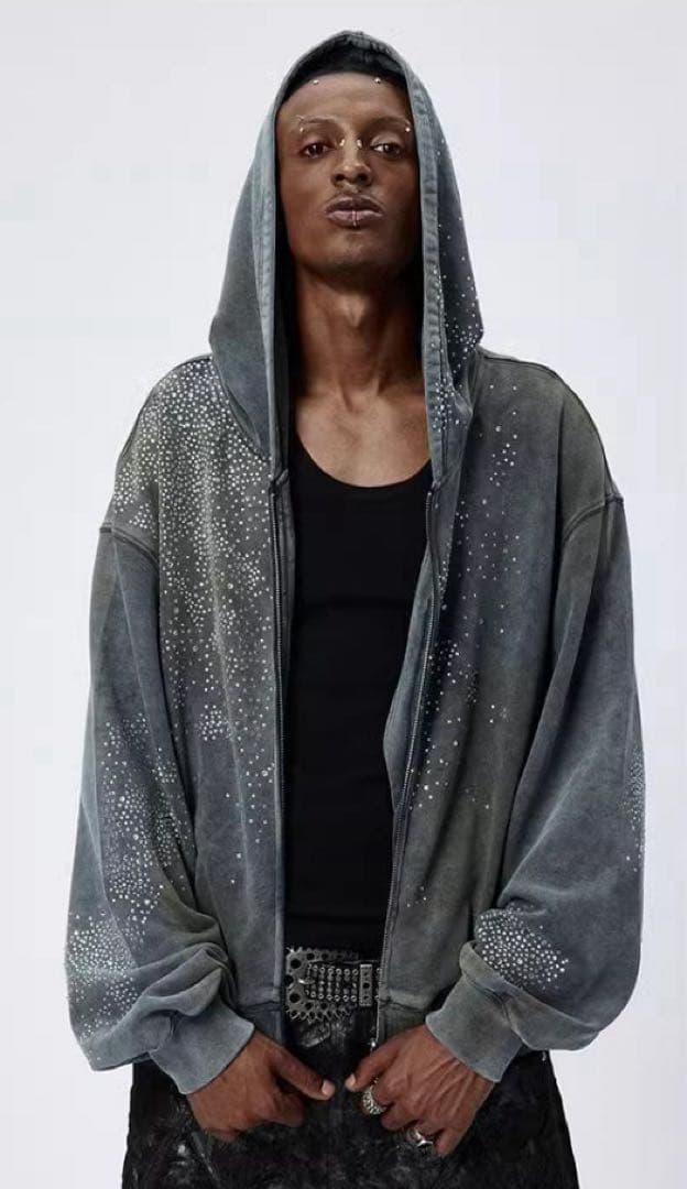 ラインストーンパーカー DND4DES