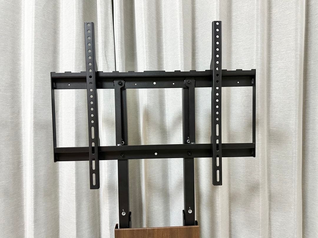 WALL 壁寄せテレビスタンド V3 ロータイプ ブラック ウッド ②