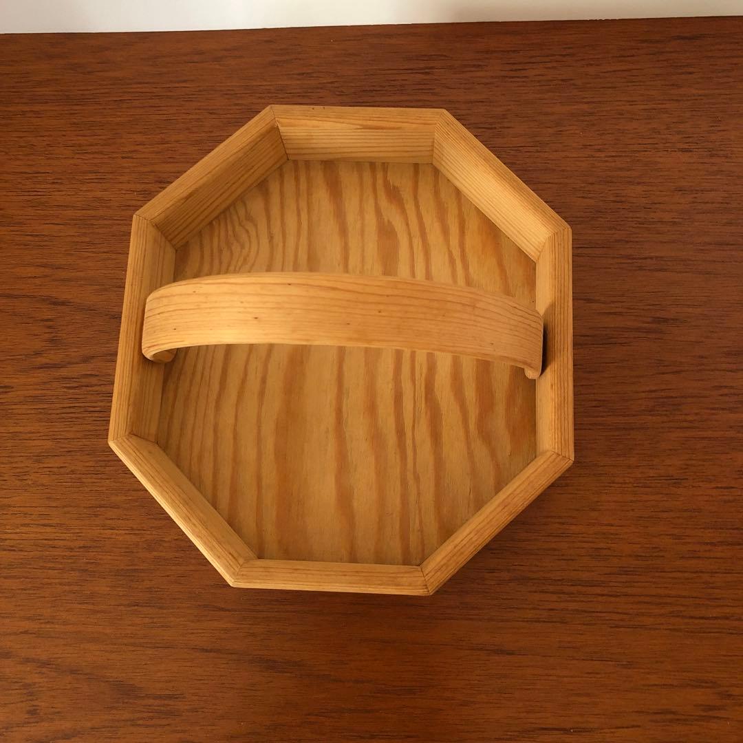 トレー　持ち手付き　木製　北欧　小物入れ