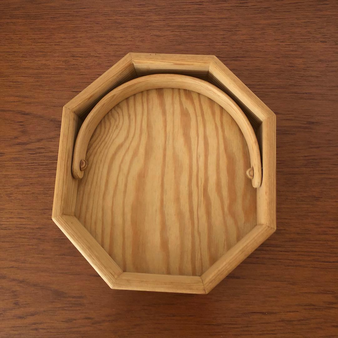 トレー　持ち手付き　木製　北欧　小物入れ