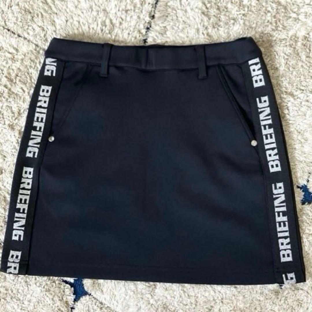 【美品✨】ブリーフィングゴルフ　スカート　ミニスカート　ラインロゴ　ストレッチS