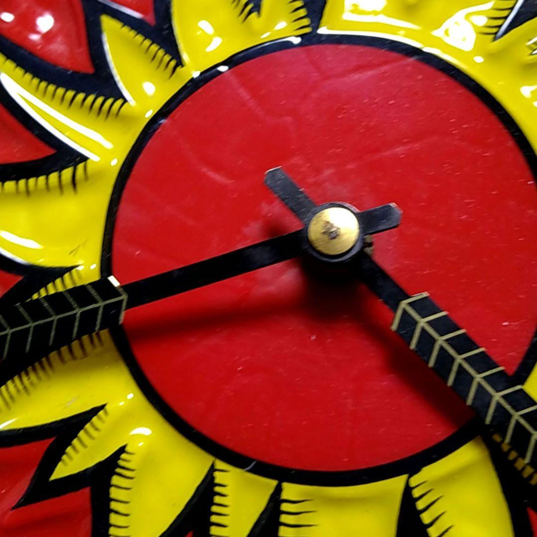 動作確認済サントリー SUNTORY OLD ステンドグラス風 置時計