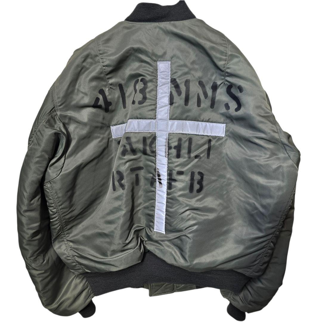 バズリクソンズ カスタム MA-1 クロスリフレクター L