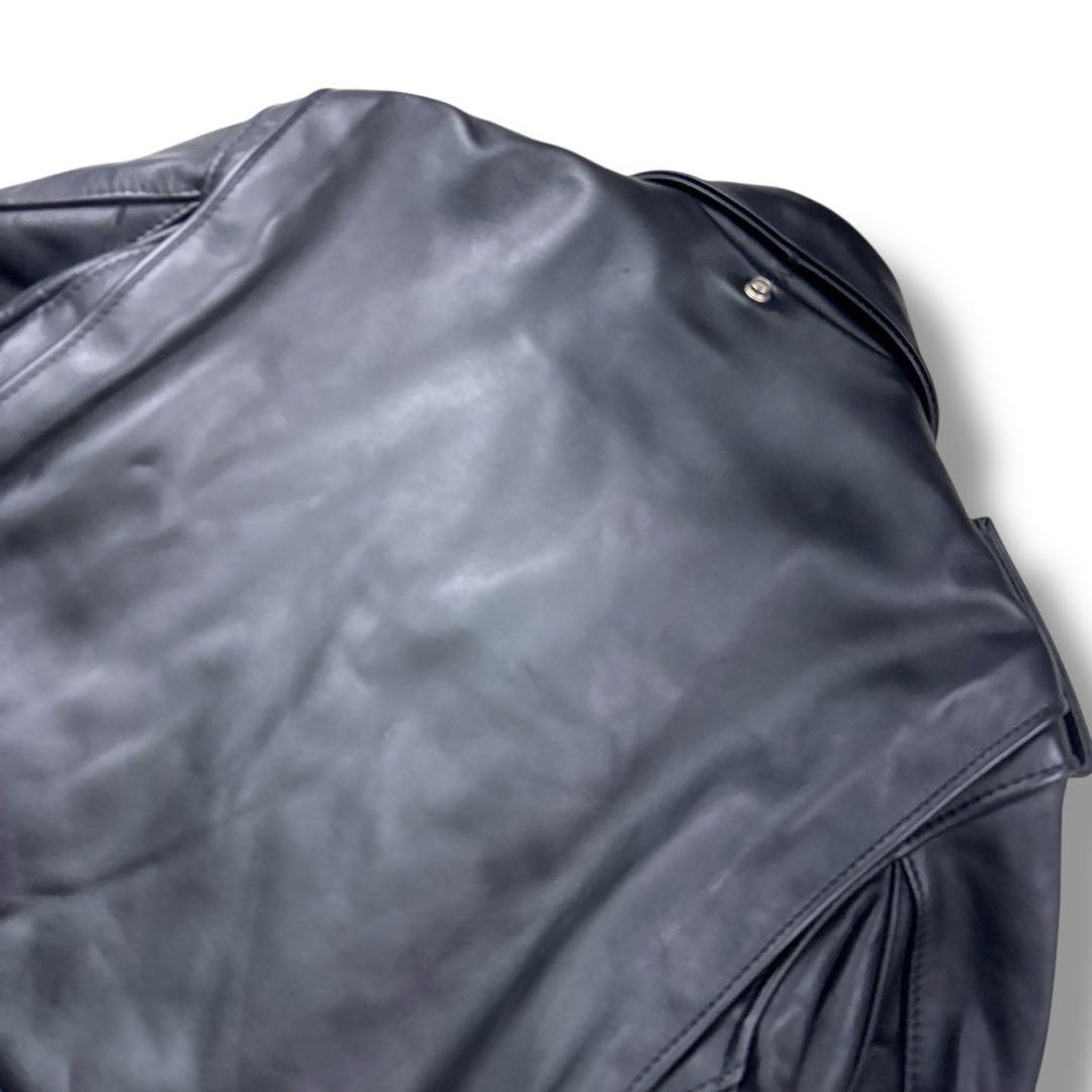 美品 ショット 90s ダブルライダース レザージャケット クラシック 42