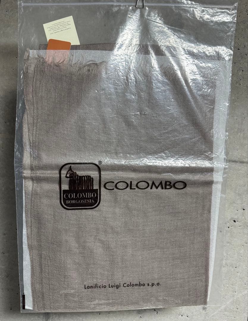 イタリア製Colombo コロンボカシミアシルクストール ベージュマフラー