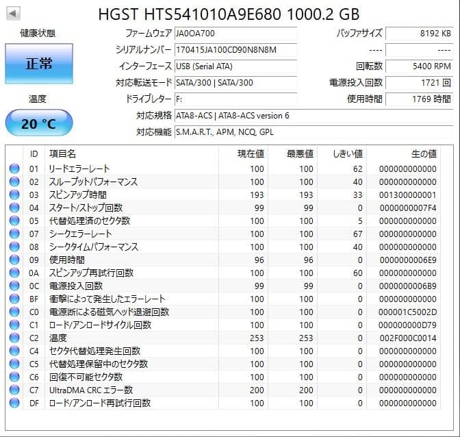 ✨4個セット✨HDD 1000GB✨大容量1TB✨2.5インチ✨01-02