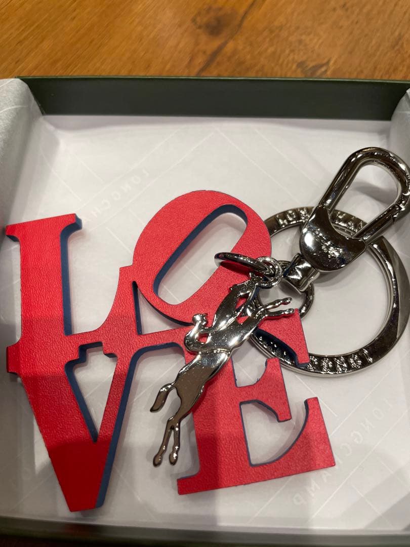 【新品未使用】LONGCHAMP ロンシャン LOVE キーリング