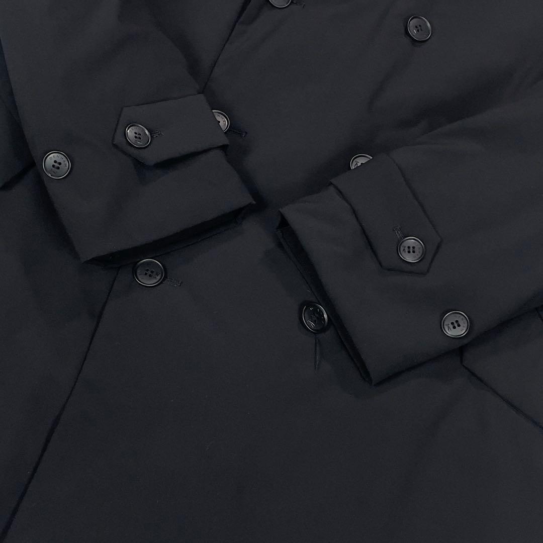 極美品 デンハム 中綿ダウン ダブルブレスト ナイロン スペクターコート M 黒