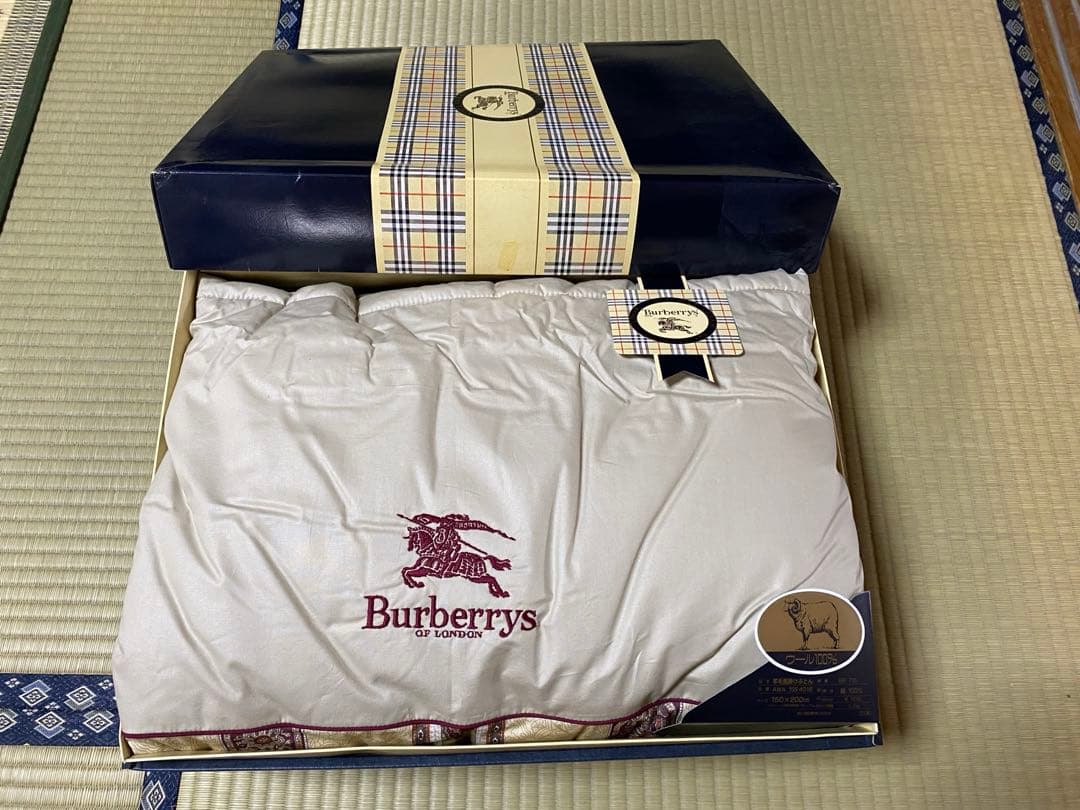 Burberry 羊毛布団シングル（毛100%）