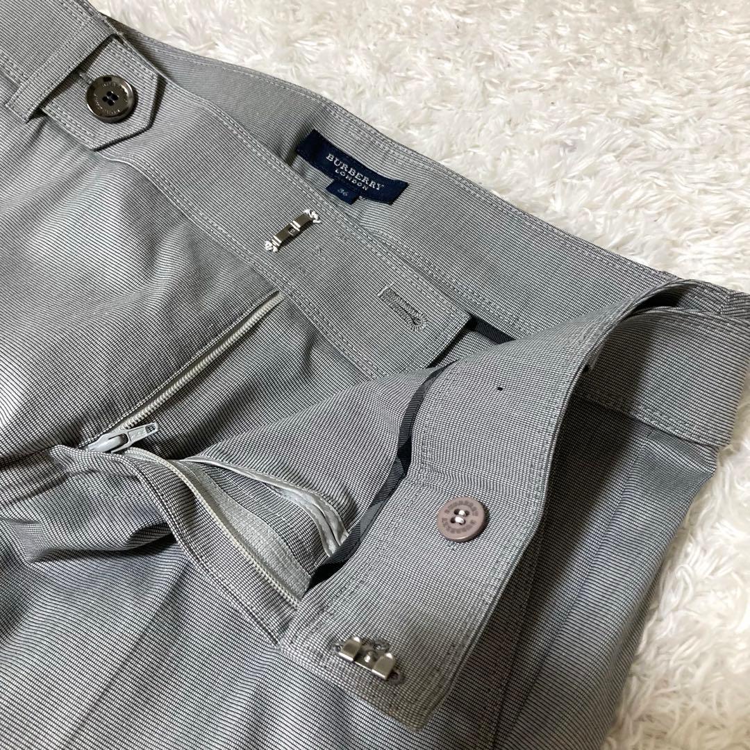 極美品♡ バーバリーロンドン パンツスーツ レディース ロゴボタン グレー
