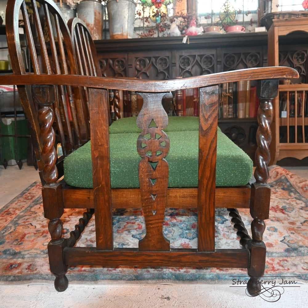 L3710-54 英国アンティーク ソファ ホールベンチ 2人掛け ソファベンチ