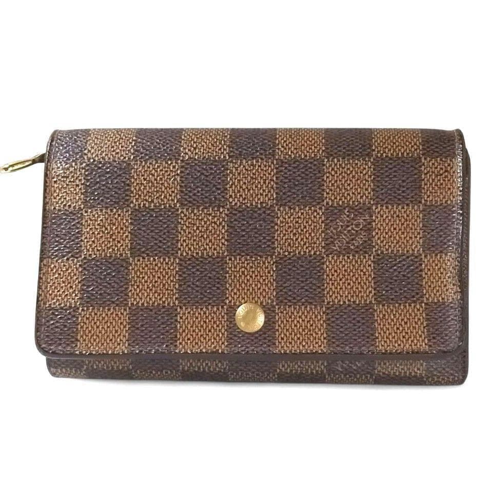 ✨美品✨ 折り財布 ポルトフォイユ トレゾール ダミエ エベヌ ルイヴィトン