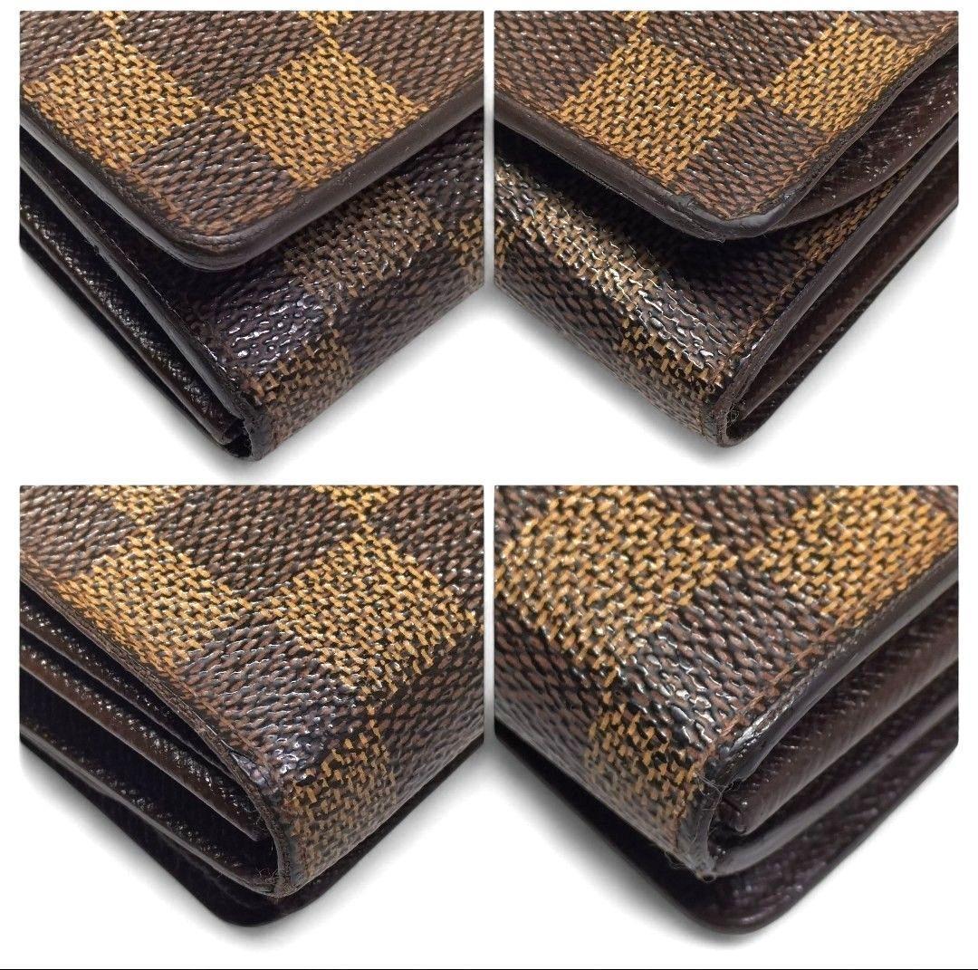 ✨美品✨ 折り財布 ポルトフォイユ トレゾール ダミエ エベヌ ルイヴィトン