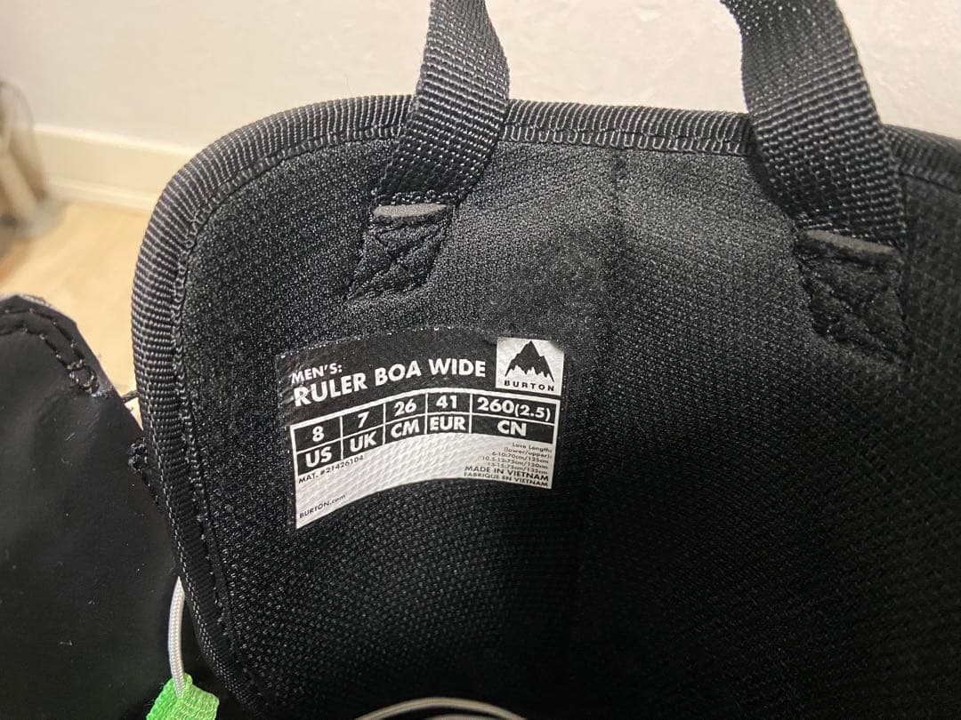 バートン Ruler WideBOA 26センチ　スノーボード