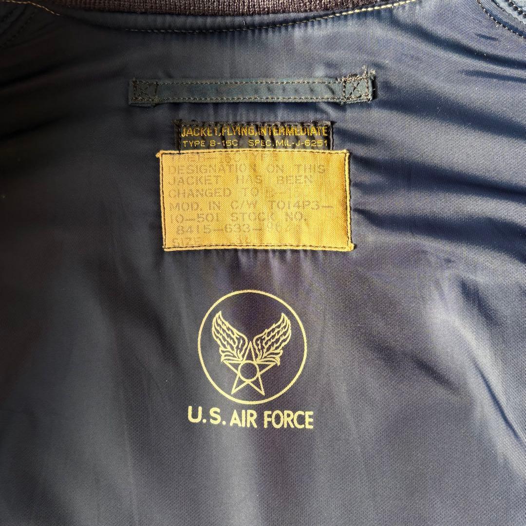 名作 バズリクソンズ B-15CフライトジャケットMA-1 M13184 紺色