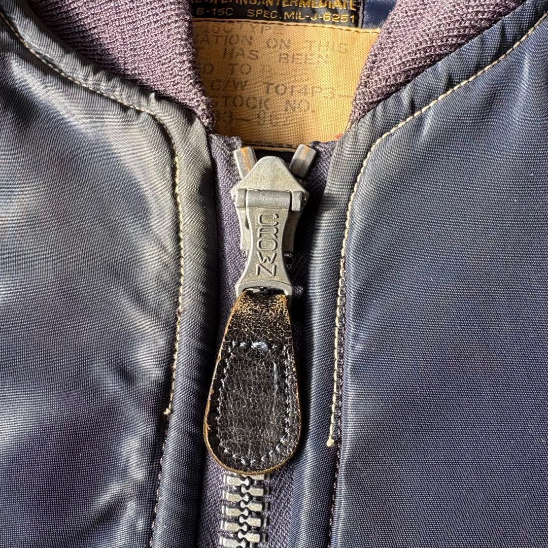 名作 バズリクソンズ B-15CフライトジャケットMA-1 M13184 紺色