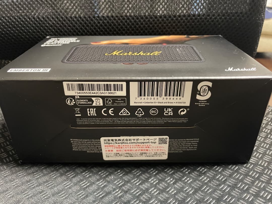 Marshall Emberton III Black&Brassスピーカー