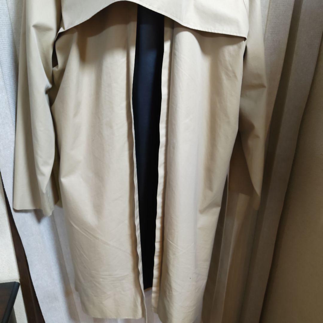 MISTER GENTLEMAN 背中フェイクレザー切り替え トレンチコート