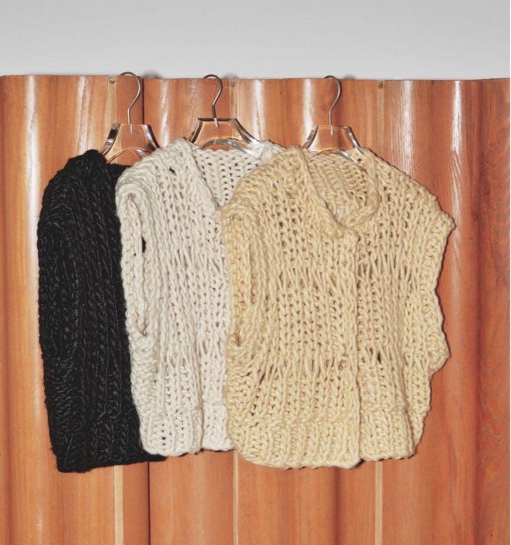 TODAYFUL チャンキーハンドニットベスト