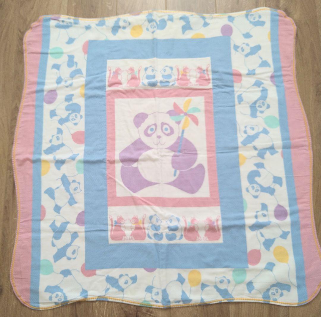 海外 ヴィンテージ ベビー キルト パンダ