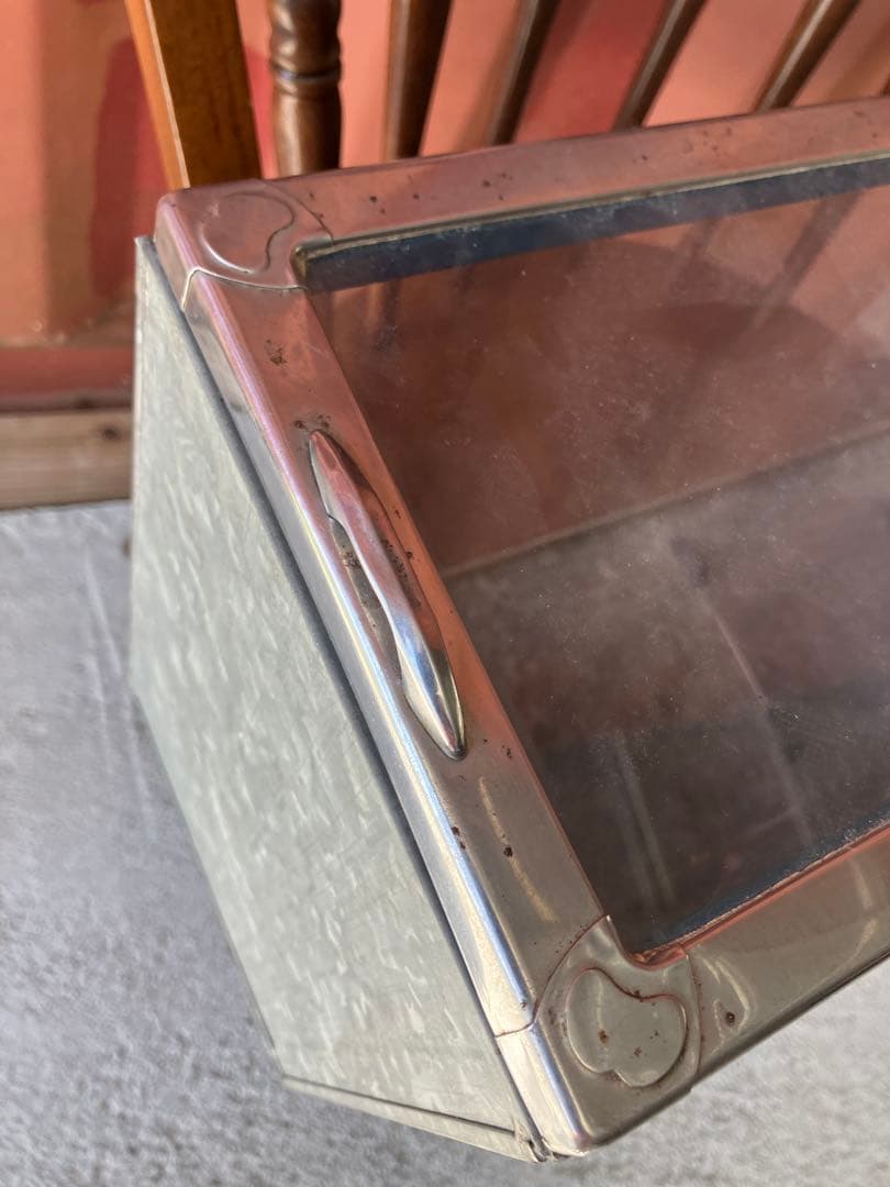 当時物　駄菓子屋ブリキショーケース