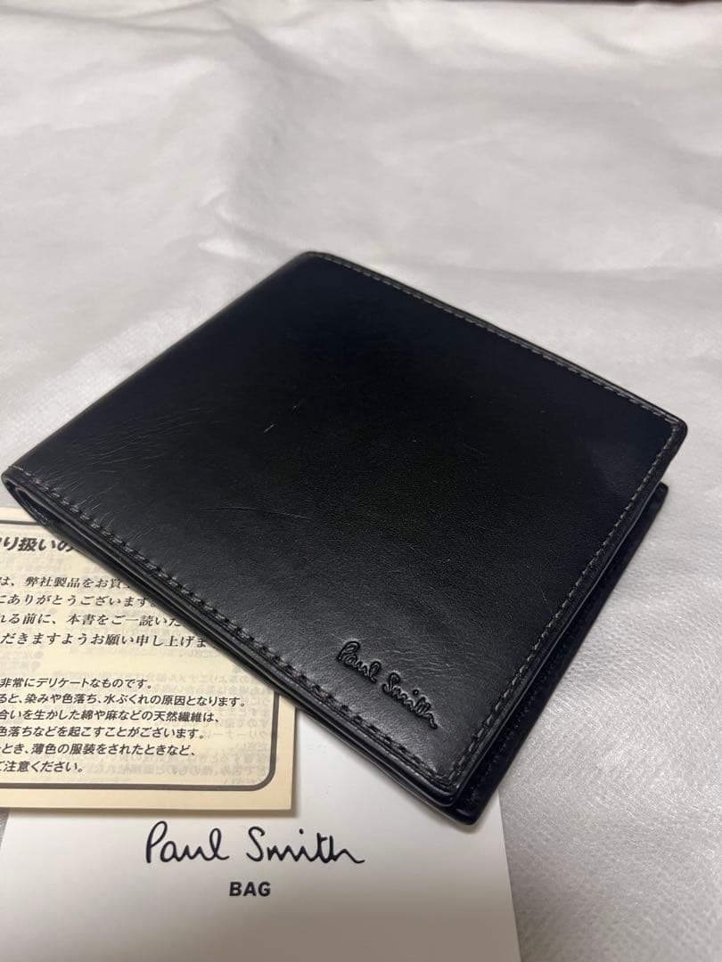 ポールスミス　財布　Paul Smith 折り財布 BPS633 ブラック　黒