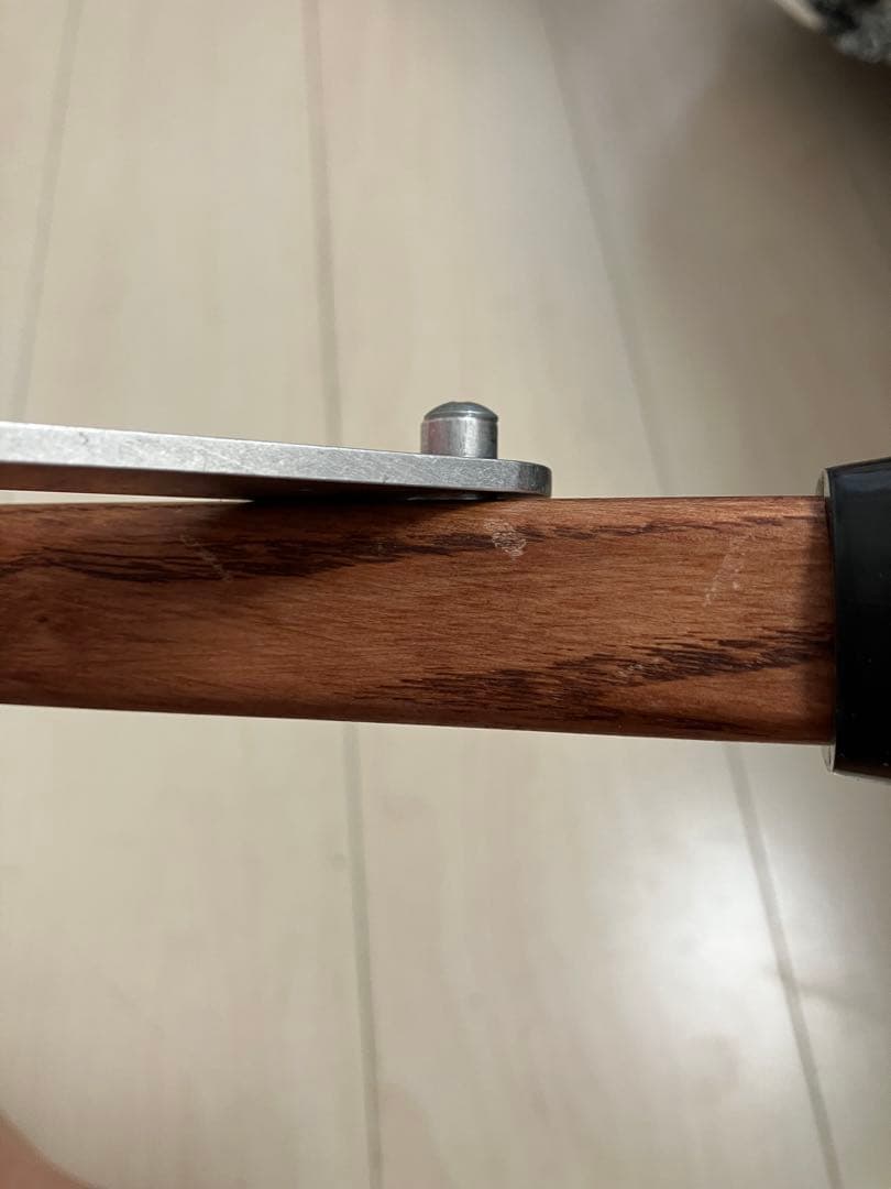 BLACK DESIGN ウッドチェアロー レッド