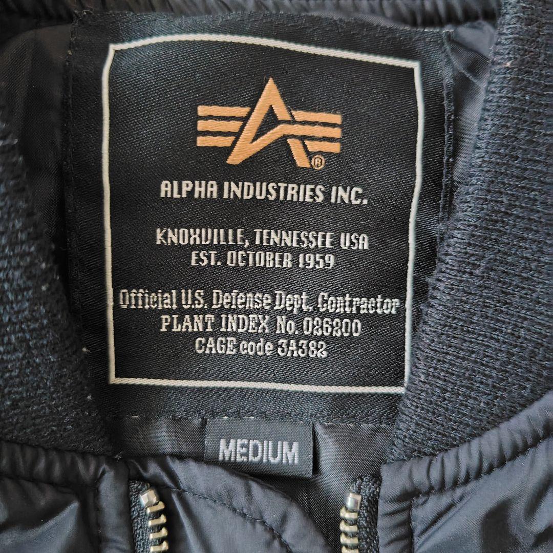 ALPHA INDUSTRIES MA-1 ブラックジャケット M