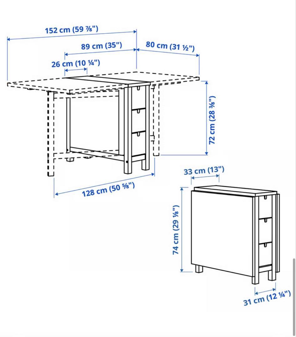 【美品】IKEAノールデン バーチ　ホワイト