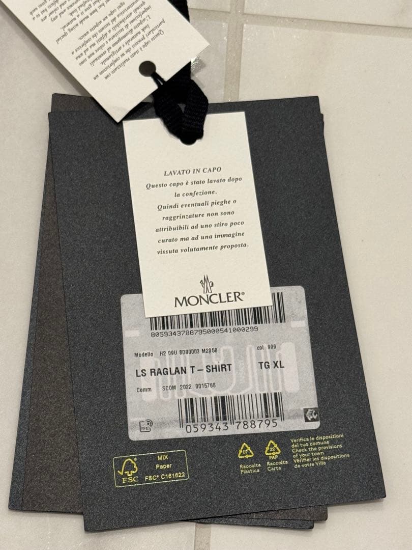 MONCLER FRGMT フラグメント 長袖 long sleeve tee