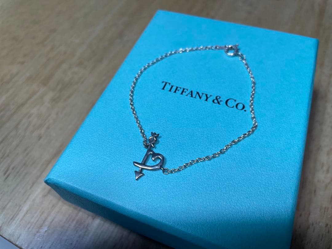 Tiffany & Co. ラビングハートアローブレスレット　シルバー17cm