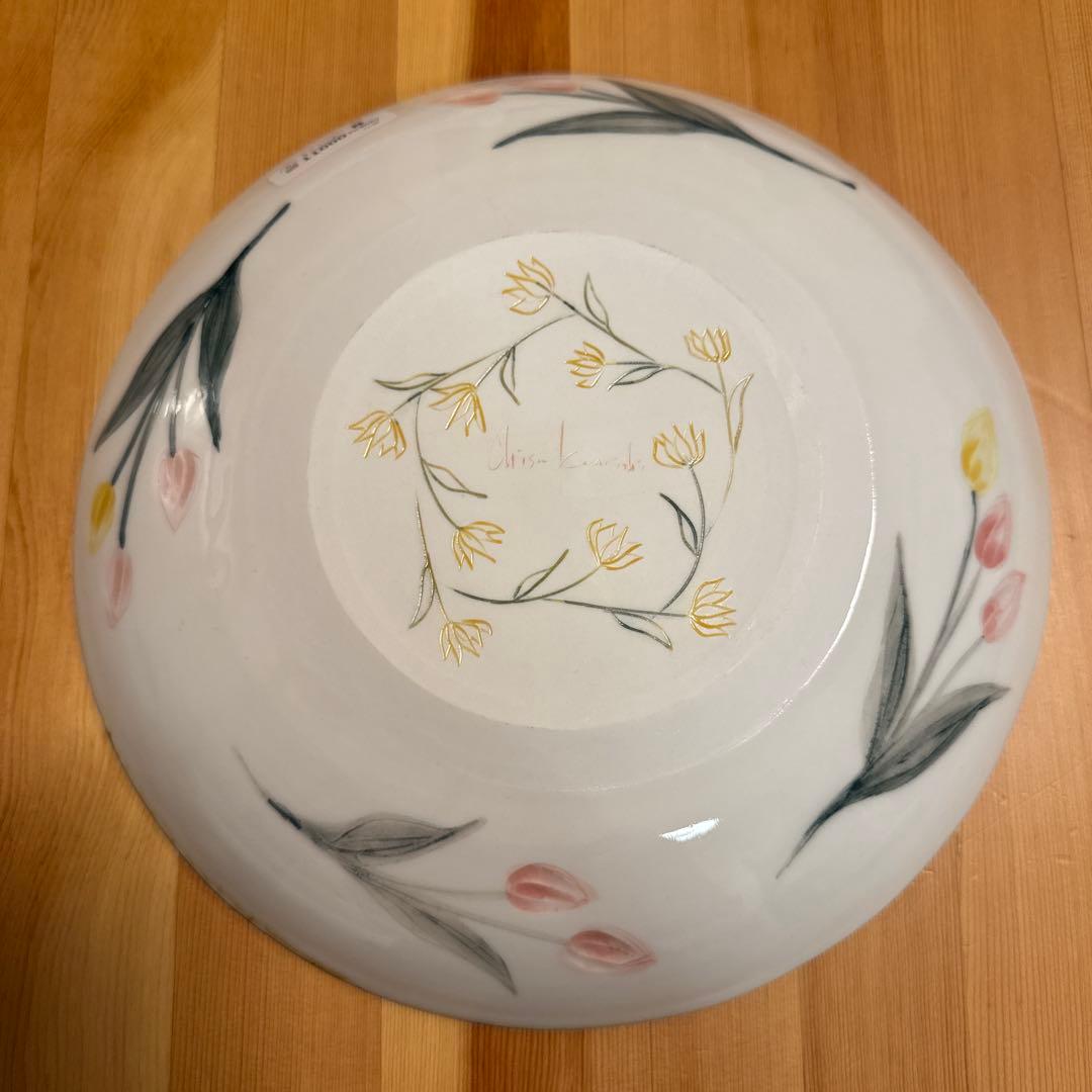 新品未使用！川西知沙 チューリップ ラウンドプレート パスタ皿などに8寸