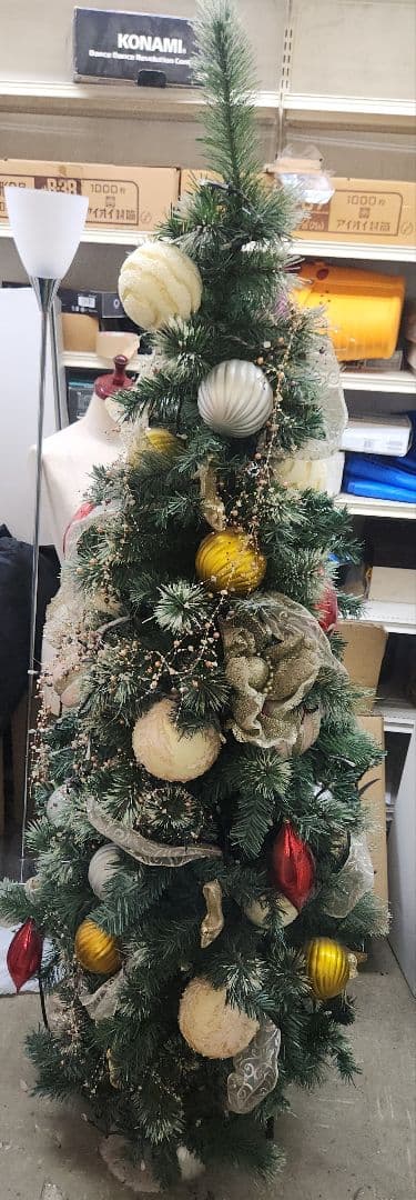 超お得★クリスマスツリー★高さ160cm程度　飾り付き