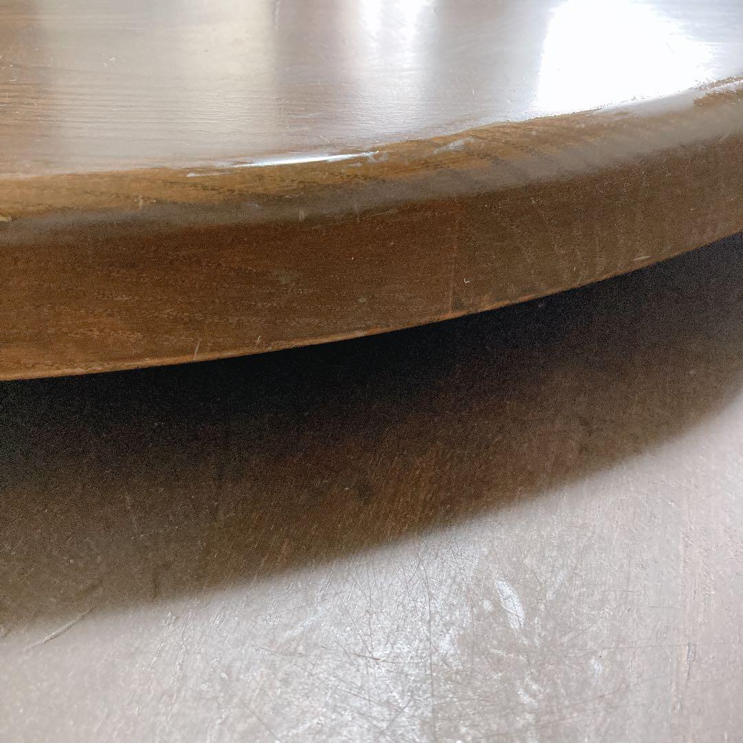 ①円卓　食卓　丸テーブル　昭和レトロ　ターンテーブル　大型　和モダン　中華