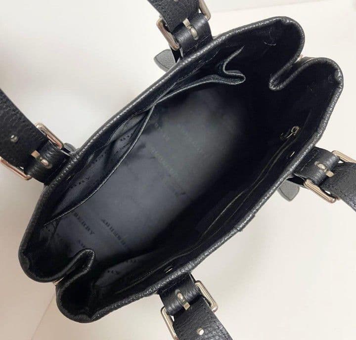 BURBERRY バーバリー ノバチェック レザー キャンバス トートバッグ