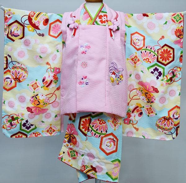 七五三 三歳 女児 被布着物フルセット 日本製 式部浪漫 お仕立て無料