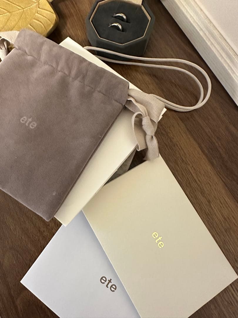 【新品未使用】エテ ete フープピアス 925 シルバー