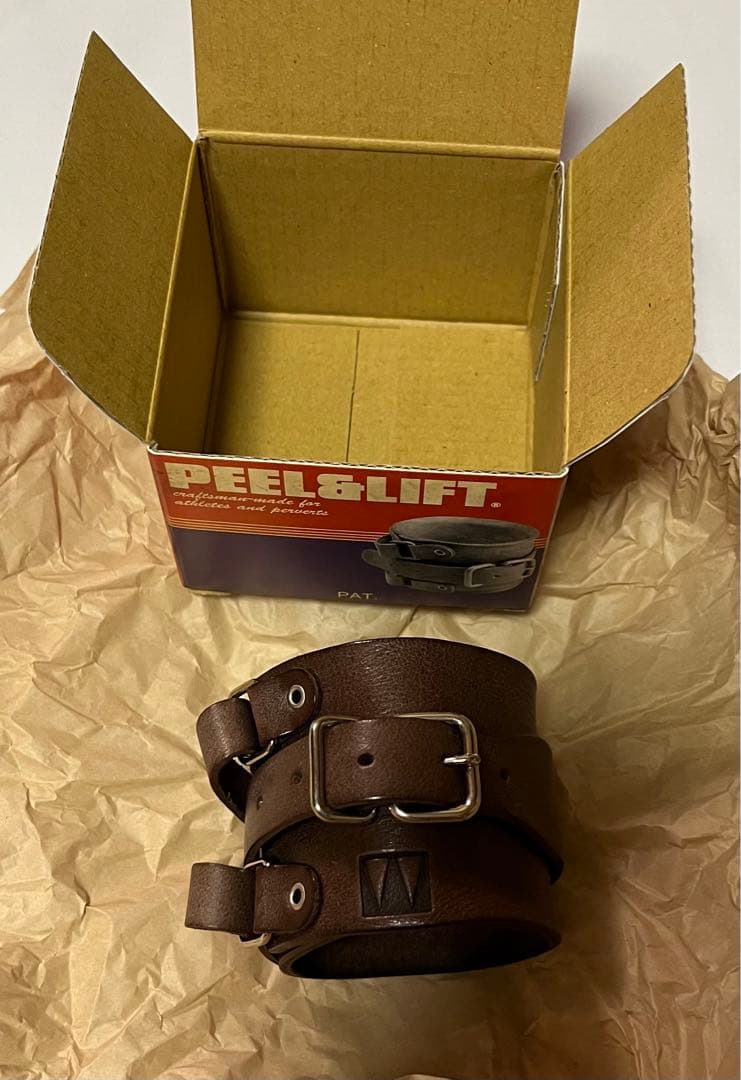 weekend peel&lift レザーブレス 藤原ヒロシ着 ブラウン