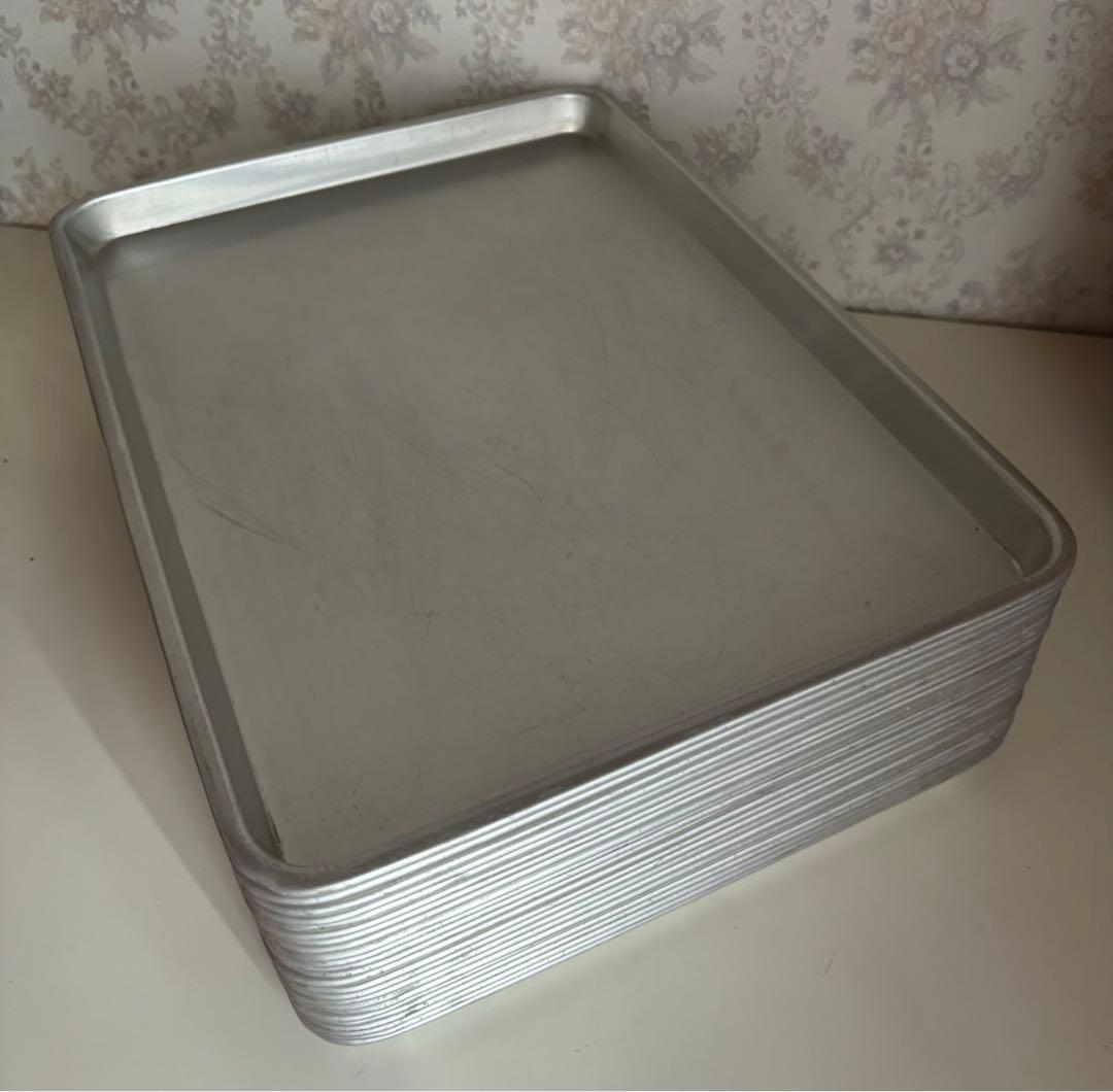 昭和レトロ！業務用　アルミバット　アルミトレー　24枚