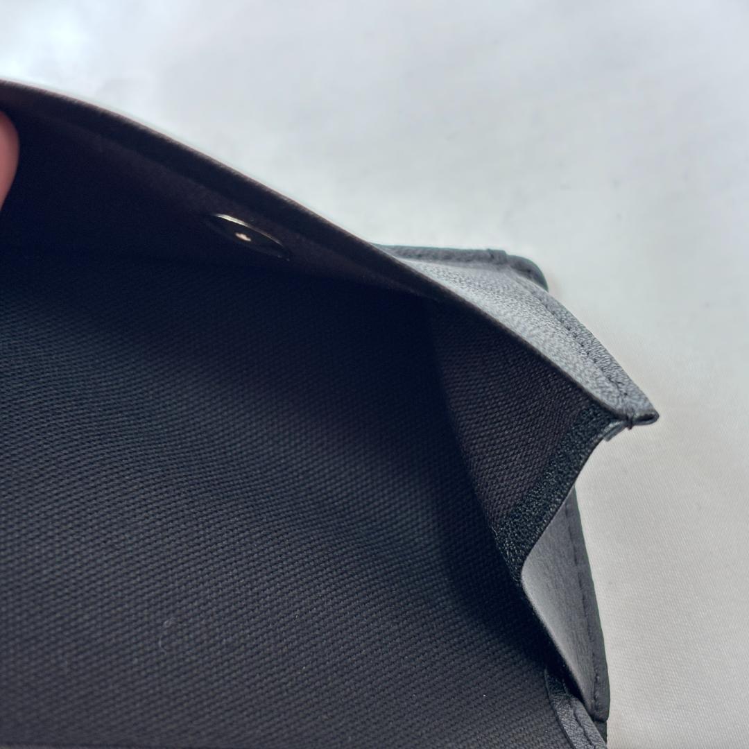 未使用 ディスコード ヨウジヤマモト 三つ折り財布 レザー コンパクト ブラック