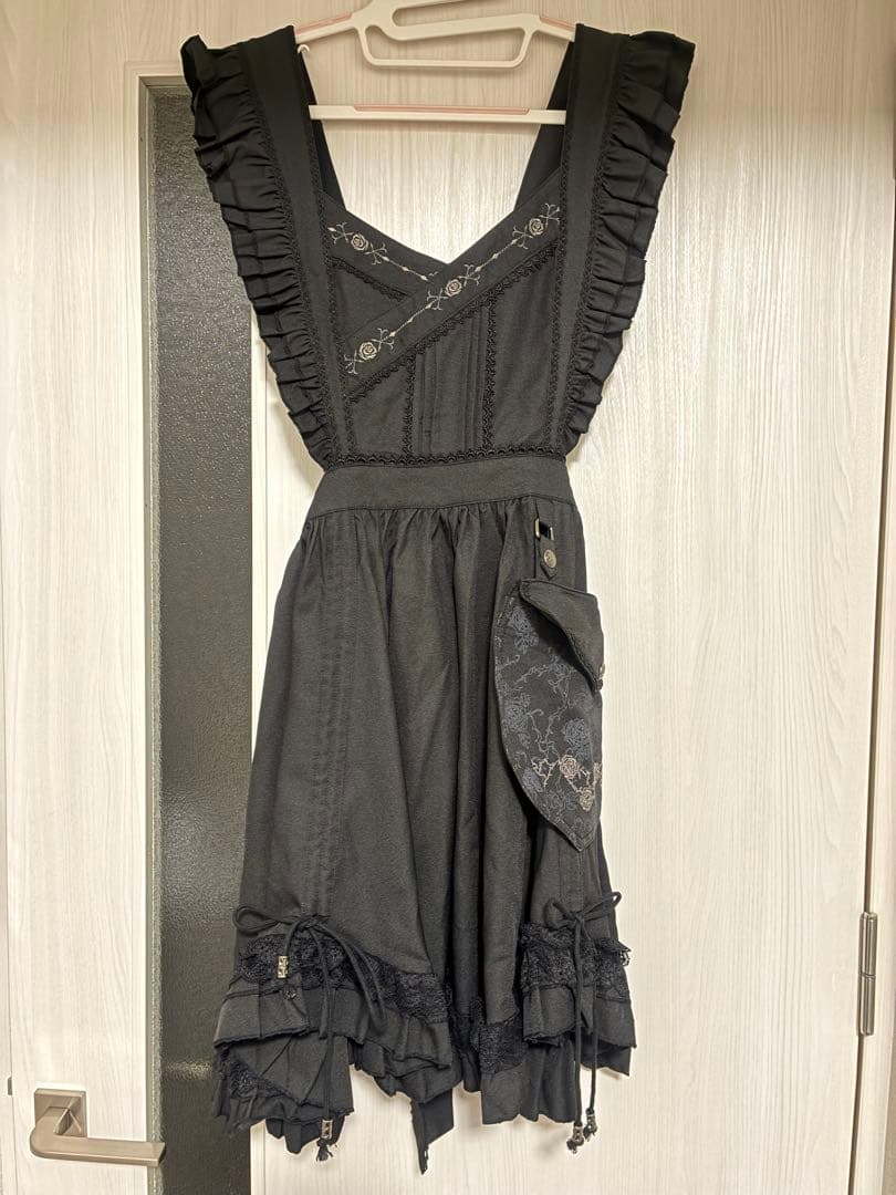 ozz oneste Sweet Rose エプロン　黒