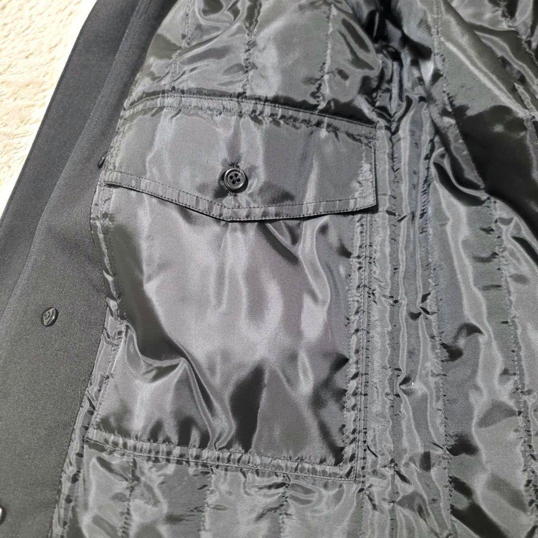 希少 3L 新品タグ付 リーガル ステンカラーコート ライナー付きコート 黒