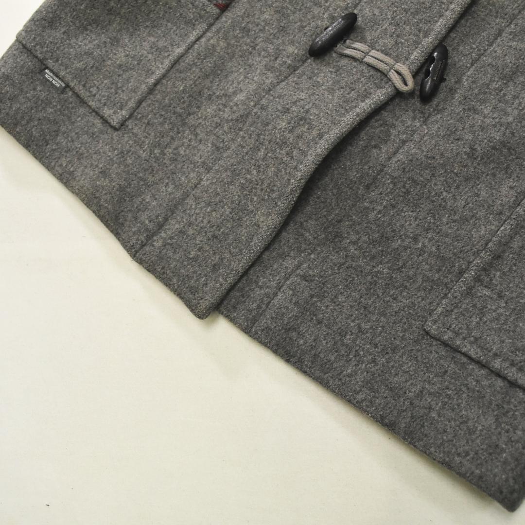 【上質】 日本製 マドモアゼルノンノン ウール フード ダッフルコート グレー♪