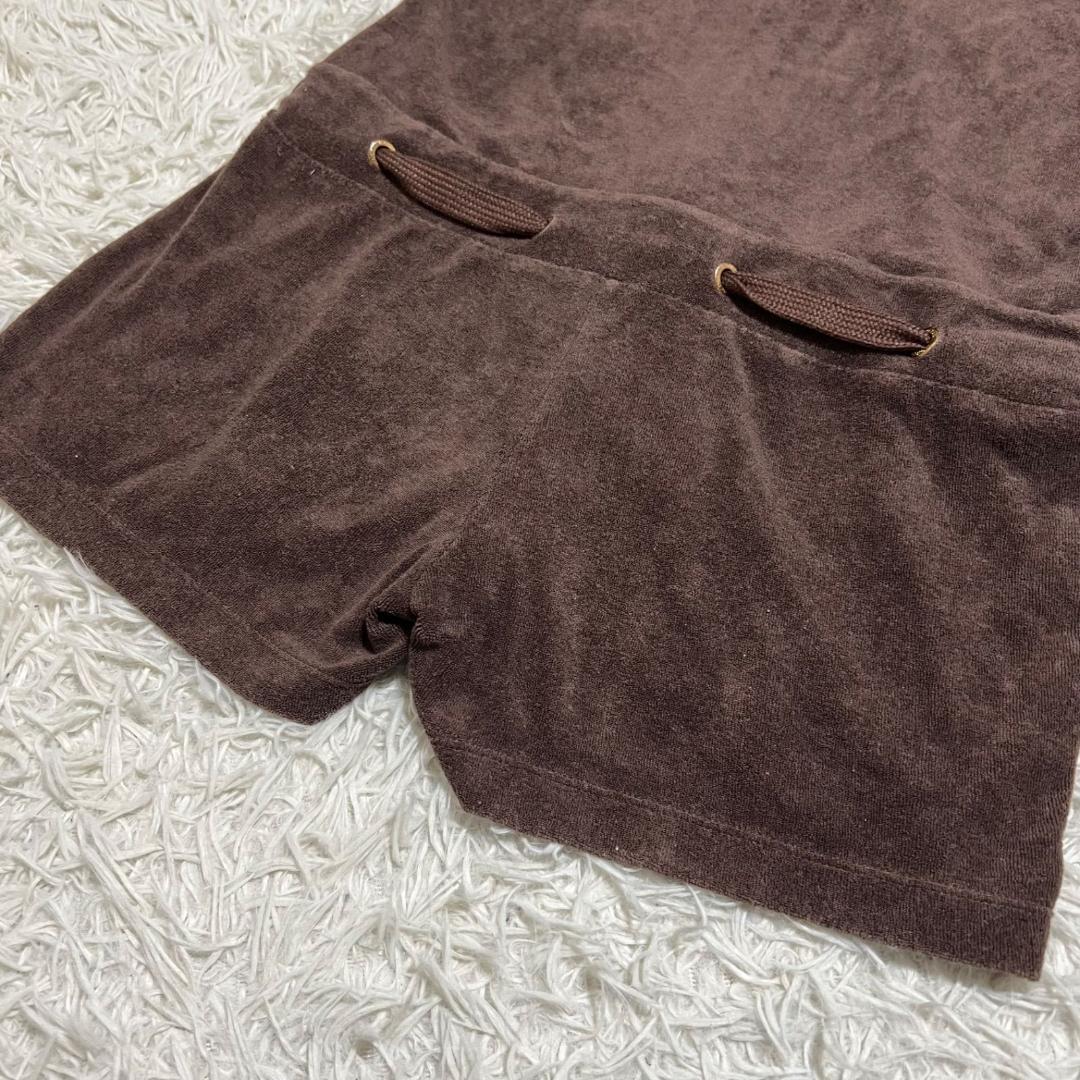 良品✨モンクレール 半袖オールインワン パイル地 パーカー ブラウン